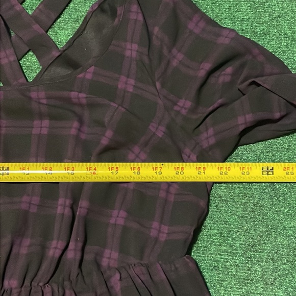 Torrid Black and Purple Midi Dress - Picture 9 of 9